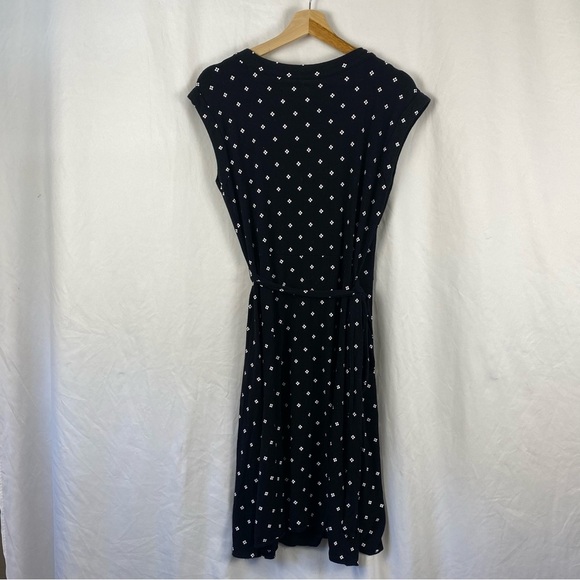 Gap Women’s Maternity Wrap Polka Dot Black Dress Size Medium - Picture 2 of 16